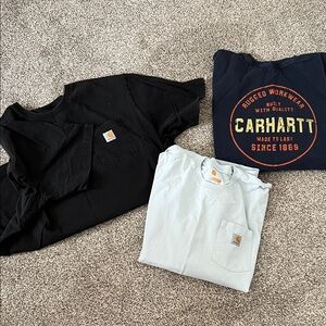Carhartt Black, White, and Navy T-Shirt Trio